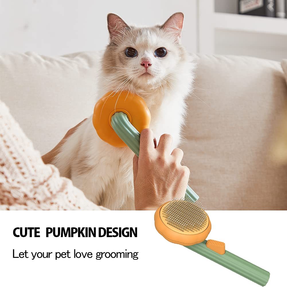 Dogs Cats Puppy Rabbit, Cat Brush Grooming Gently Removes Loose Undercoat, Mats Tangled Hair Slicker Brush