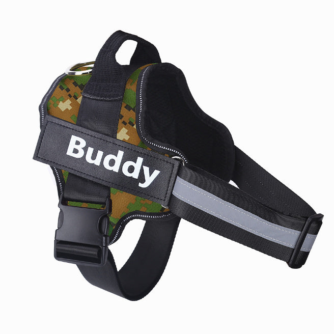 PULL Reflective Breathable Adjustable Pet Harness Vest