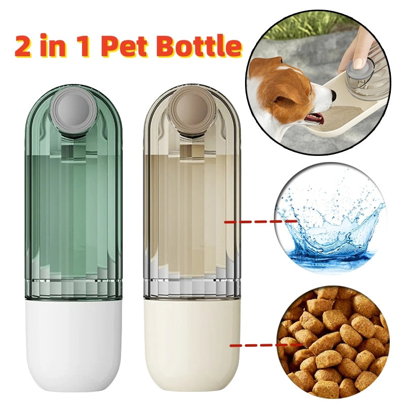 1 Pet Water Cup Segment Design Green Dog Walking Portable Drinking Cup Dog Feeding Supplies Pet Supplies Dog Walking Water Feeder Pets Products