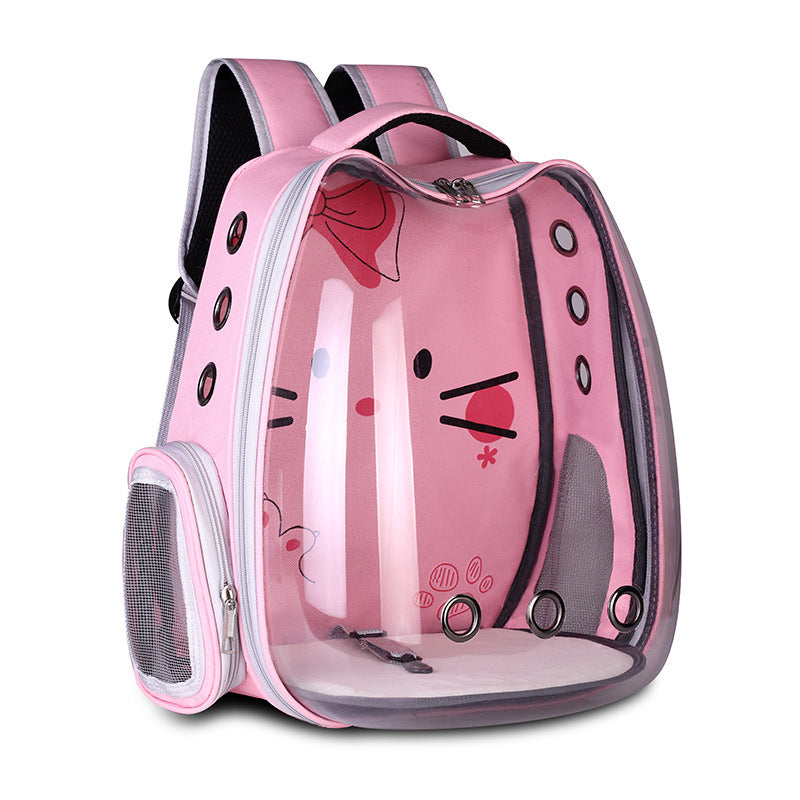 Pet Supplies Pet Backpack Convenient Pet Space Bag Breathable Shoulder Cat Bag Dog Bag