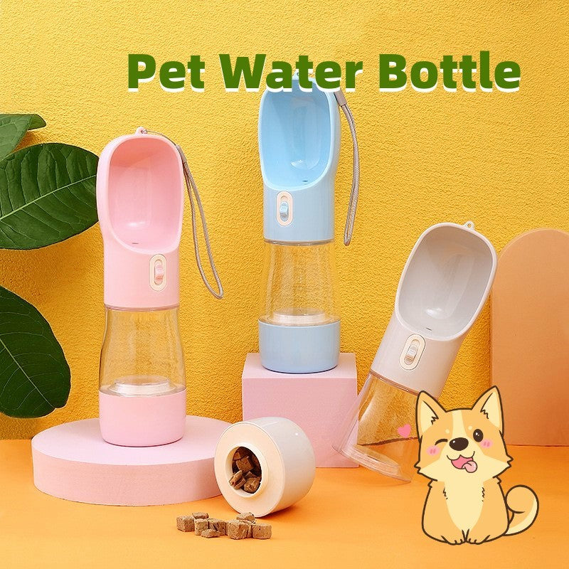 Pet Dog Water Bottle Feeder Bowl Portable Water Food Bottle Pets Outdoor Travel Drinking Dog Bowls Water Bowl